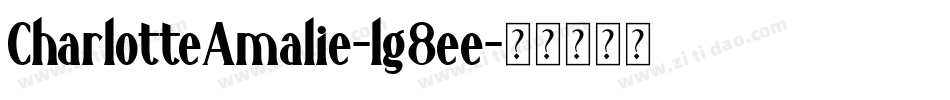 CharlotteAmalie-lg8ee字体转换