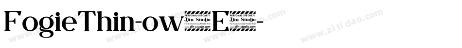 FogieThin-ow1E4字体转换
