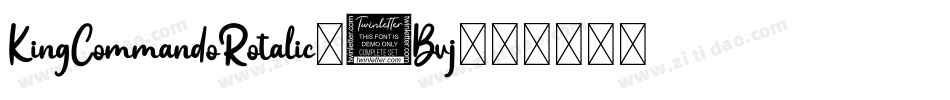 KingCommandoRotalic-1Bvj字体转换