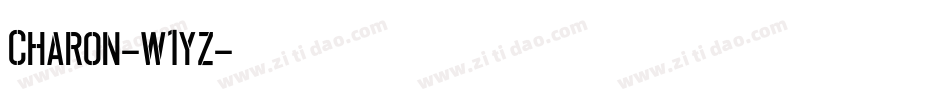 Charon-w1yz字体转换