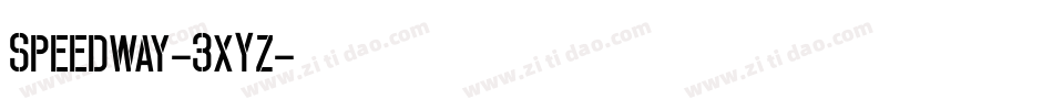 Speedway-3xYz字体转换