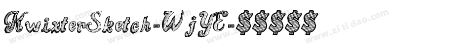 KwixterSketch-WjYE字体转换