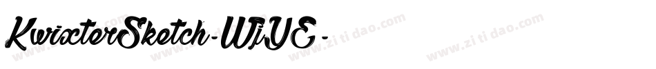 KwixterSketch-WjYE字体转换