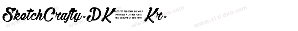 SketchCrafty-PK3Kr字体转换