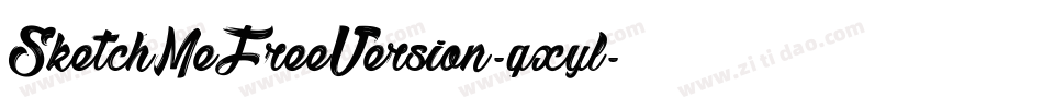 SketchMeFreeVersion-qxyl字体转换