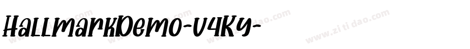 HallmarkDemo-v4Ky字体转换