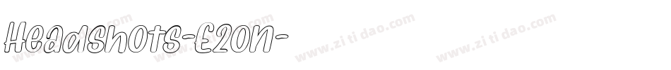 Headshots-E2on字体转换