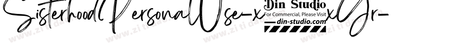 SisterhoodPersonalUse-x3xGr字体转换