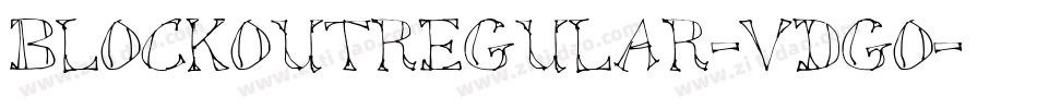 BlockOutRegular-vdgO字体转换