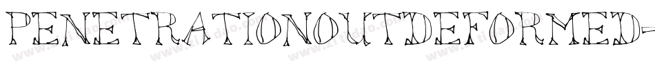 PenetrationOutDeformed-VegB字体转换