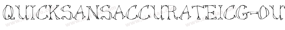 QuicksansAccurateICG-Out字体转换