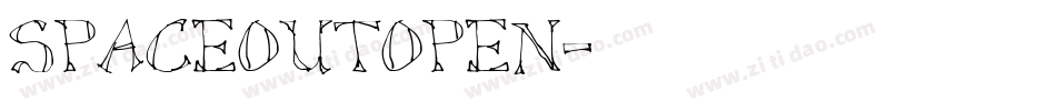 SpaceOutOpen字体转换