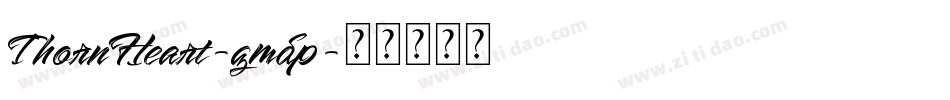 ThornHeart-gmdp字体转换