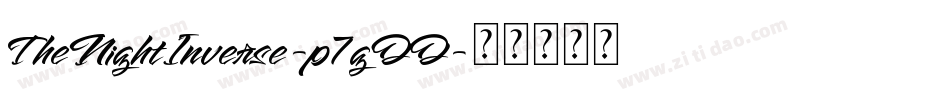 TheNightInverse-p7gDD字体转换