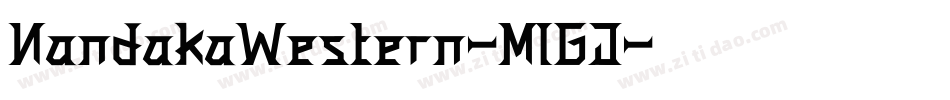 NandakaWestern-Ml6J字体转换