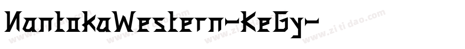 NantokaWestern-Ke6y字体转换