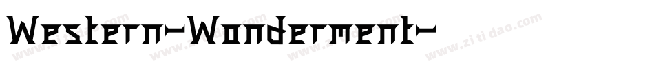 Western-Wonderment字体转换