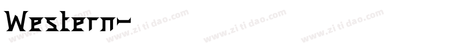 Western字体转换