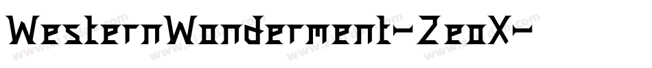 WesternWonderment-2eoX字体转换