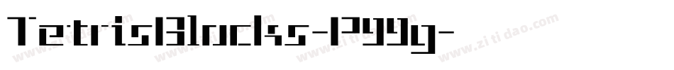 TetrisBlocks-P99g字体转换