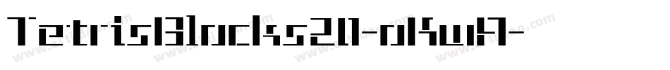 TetrisBlocks20-oKwA字体转换