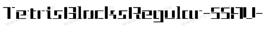 TetrisBlocksRegular-55AV字体转换