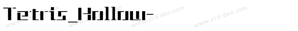 Tetris_Hollow字体转换