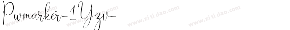 Pwmarker-1Yzv字体转换 Pwmarker-1Yzv字体转换