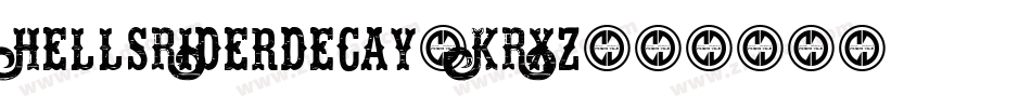 HellsRiderDecay-KRxZ字体转换