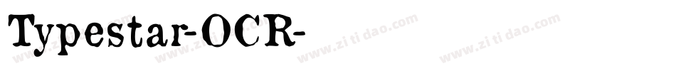 Typestar-OCR字体转换
