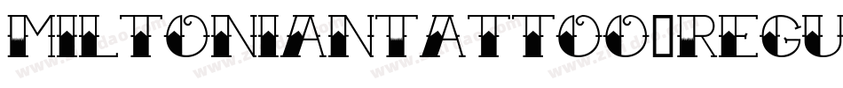 MiltonianTattoo-Regular字体转换