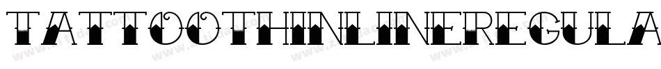TattooThinlineRegular-rAG7字体转换