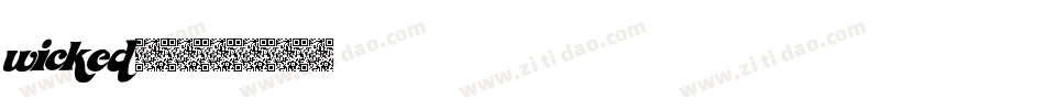 wicked字体转换