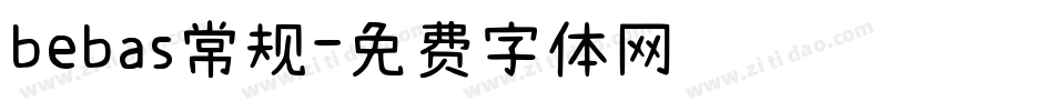bebas常规字体转换