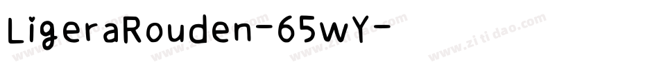 LigeraRouden-65wY字体转换