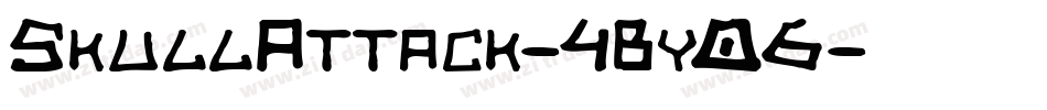SkullAttack-4By06字体转换
