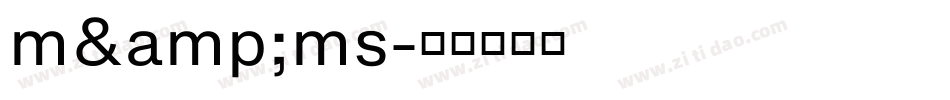 m&ms字体转换