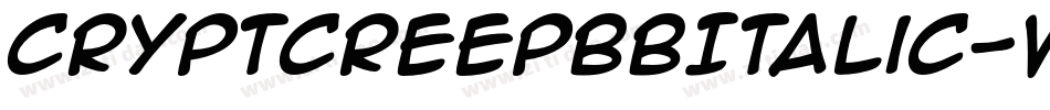 CryptcreepBbItalic-wMO2字体转换