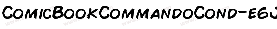 ComicBookCommandoCond-e6JB字体转换