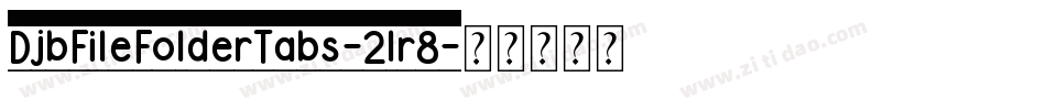 DjbFileFolderTabs-2lr8字体转换