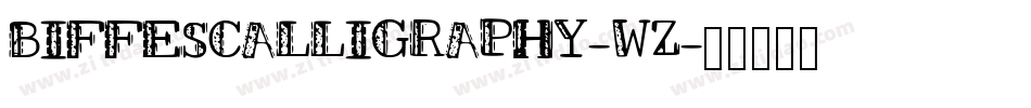 BiffesCalligraphy-39wZ字体转换