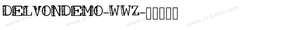 DelvonDemo-w13Wz字体转换