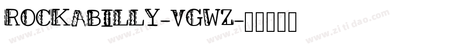 Rockabilly-VgWz字体转换