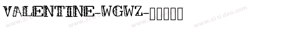 Valentine-0WgWz字体转换