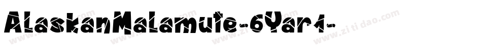 AlaskanMalamute-6Yar1字体转换