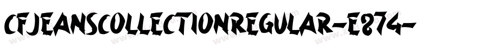 CfJeansCollectionRegular-E874字体转换