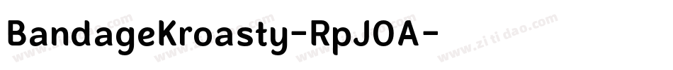 BandageKroasty-RpJ0A字体转换