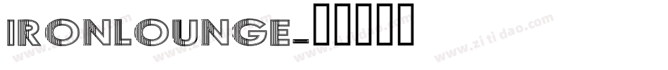 IRONLOUNGE字体转换