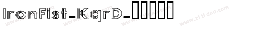 IronFist-KqrD字体转换