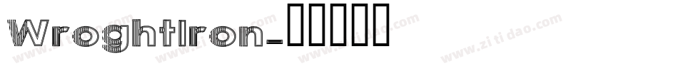 WroghtIron字体转换